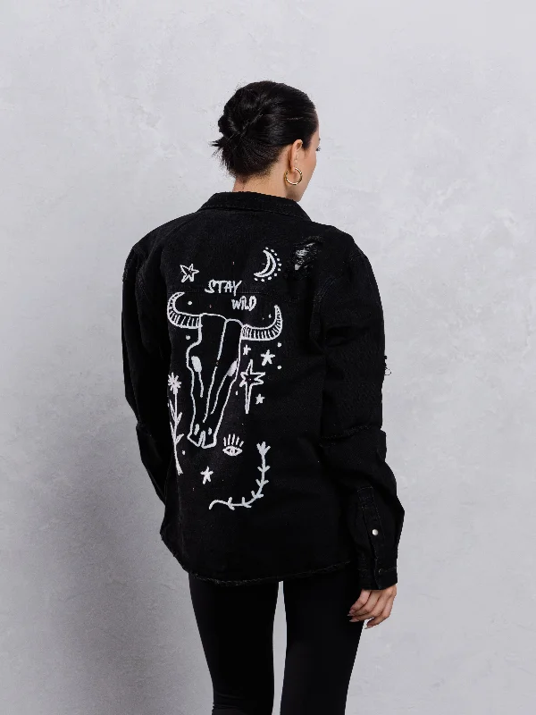 STAY WILD Shirt Jacket