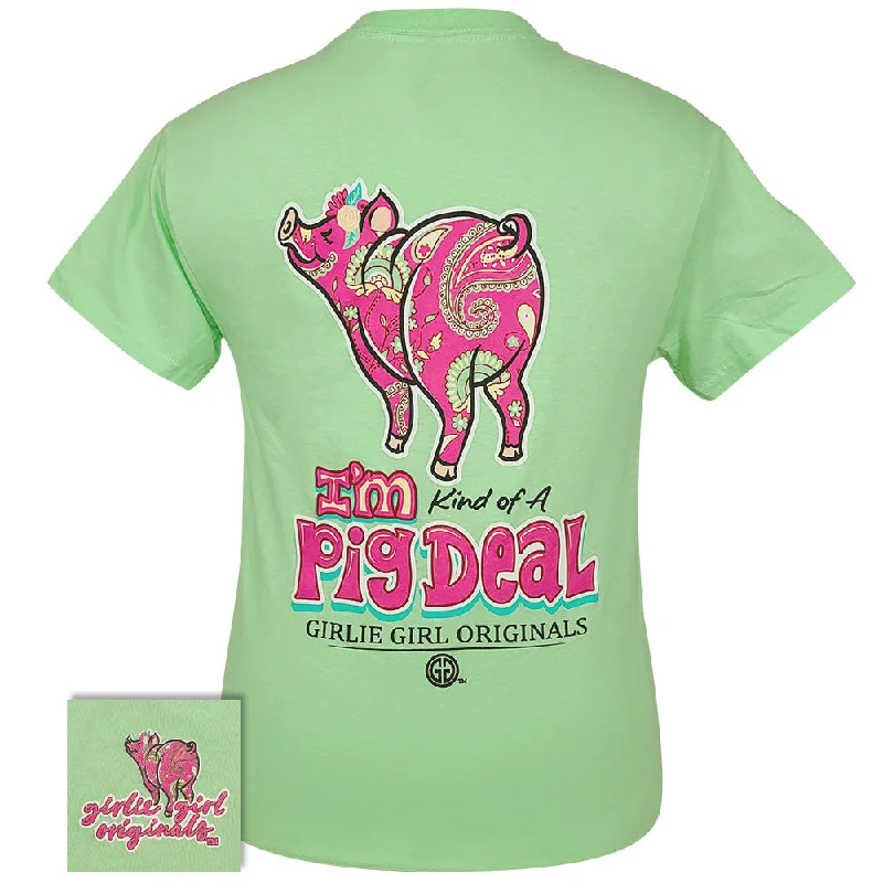 Pig Deal Paisley Mint Green SS-2507