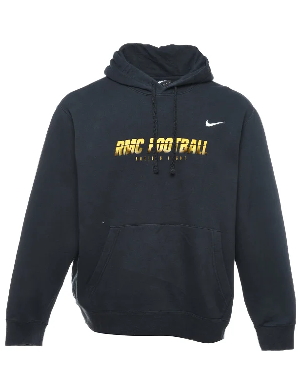 Nike Black & Yellow Printed Hoodie - XL