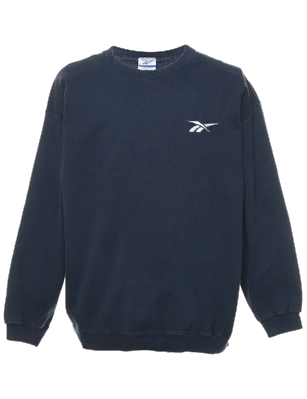 Reebok Navy Plain Sweatshirt - L